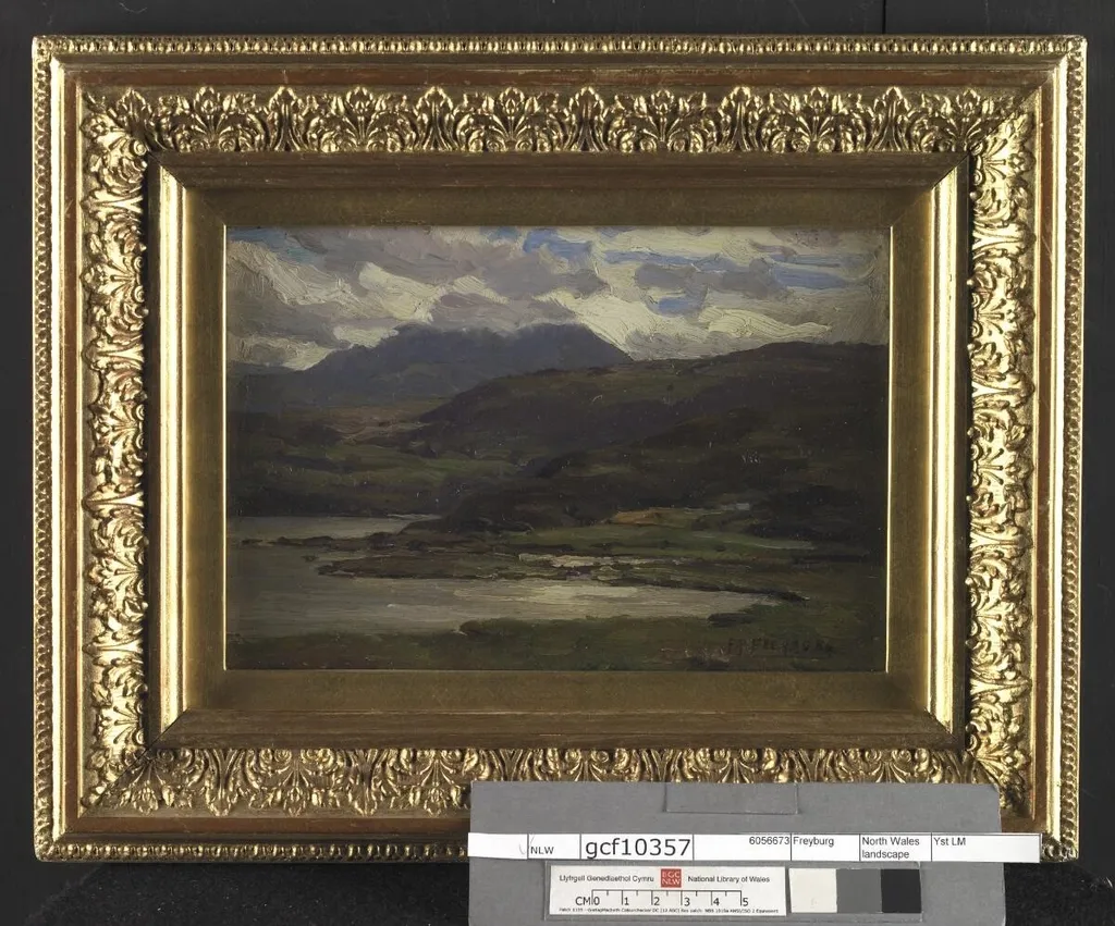 North Wales landscape, by Frank Proschwitzky Freyburg, oil, 1920