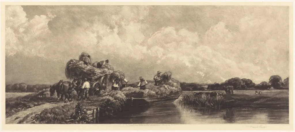 A Roman Canal, by Frank Short, ink, 1904