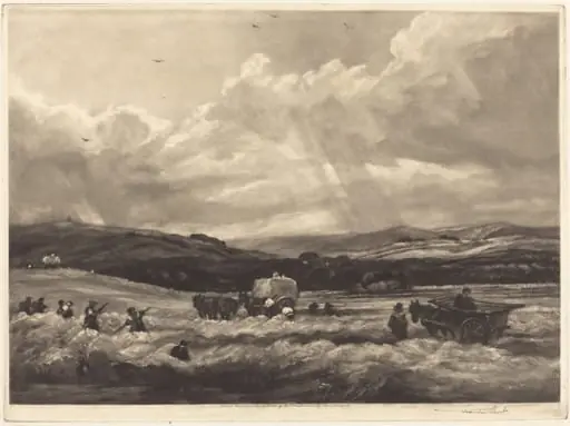 Hayfield in Yorkshire, by Frank Short