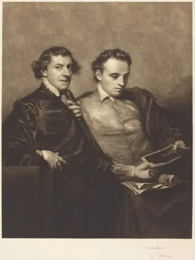 Portrait of Two Gentlemen, by Frank Short