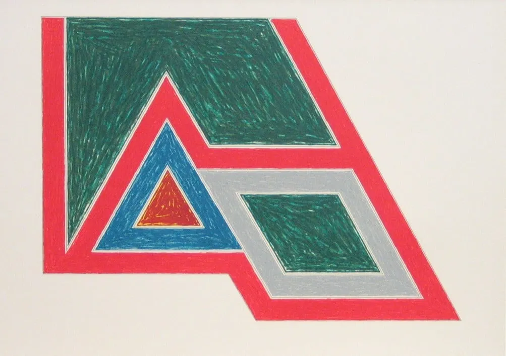 Untitled, by Frank Stella, ink, 1974