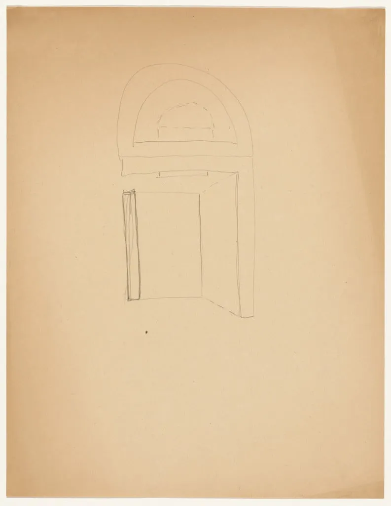 Untitled, by Frank Stella, graphite, 1967