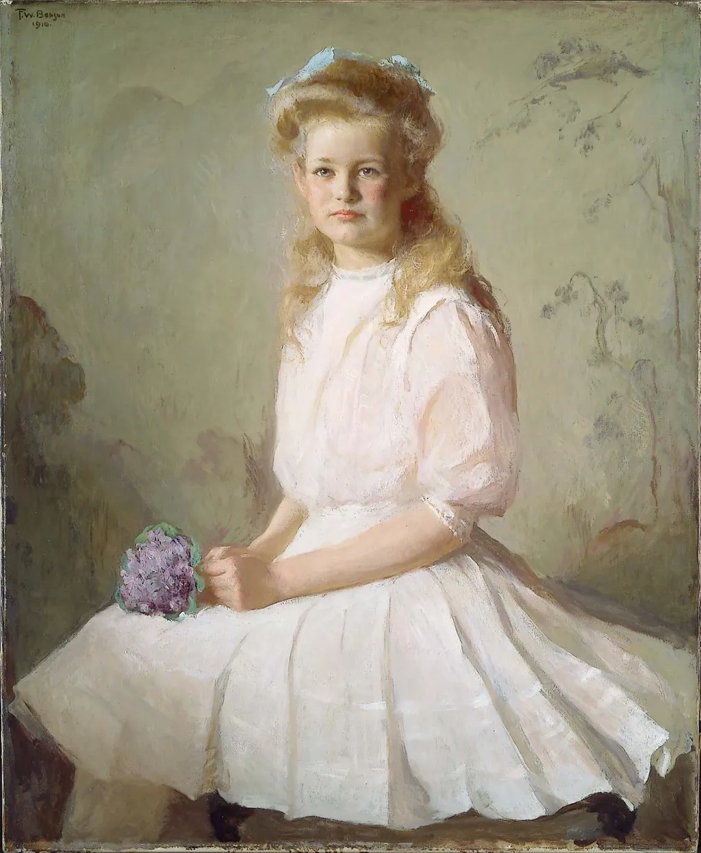 Katharine Gray Dodge, by Frank Weston Benson, oil, 1910