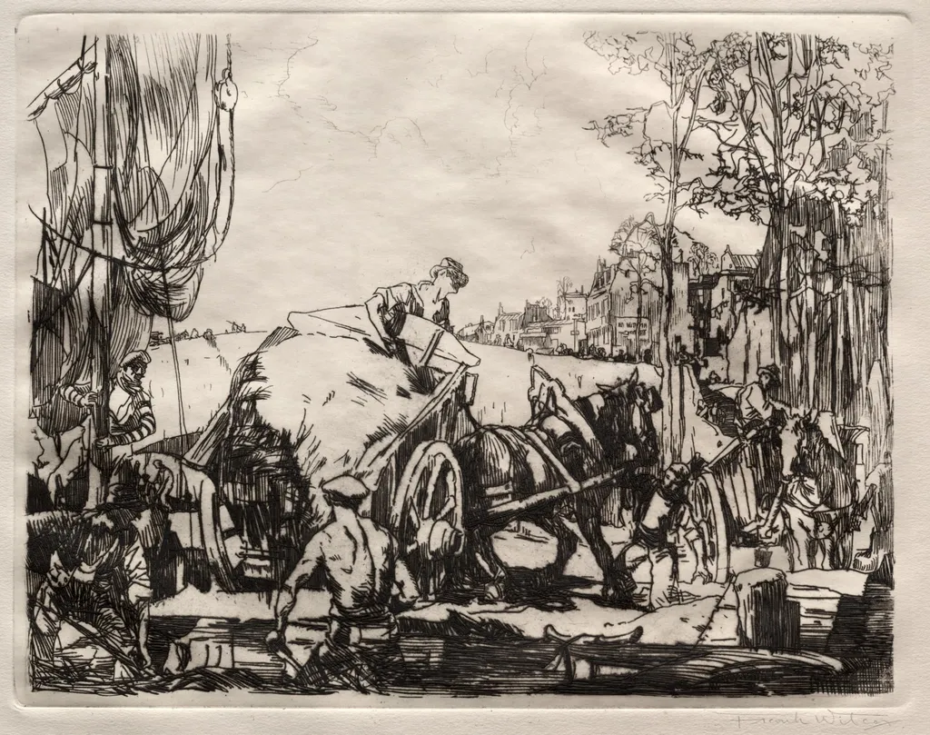 Port at Low Tide, by Frank Wilcox, 1935