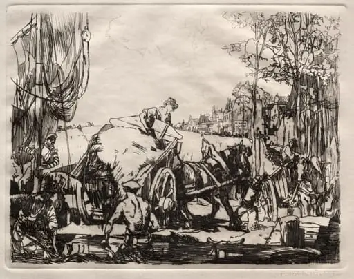 Port at Low Tide, by Frank Wilcox