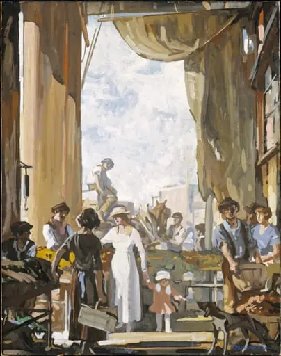 The Old Market, Cleveland, by Frank Wilcox