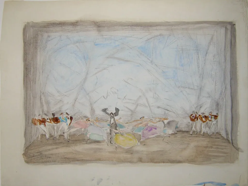 Untitled, by Franklin Chenault Watkins, watercolor, 1934