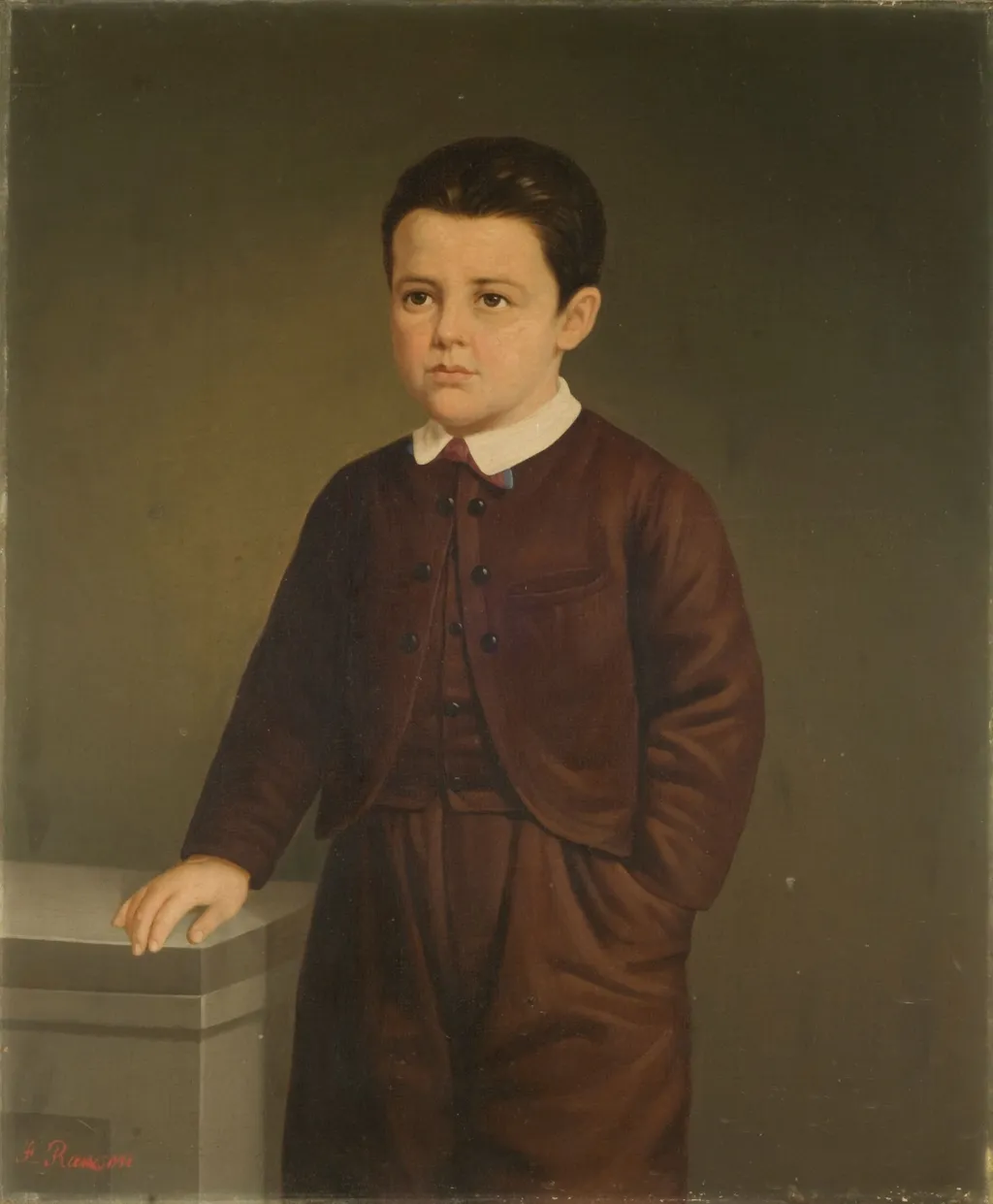 Portrait of Juan Ramon Burzaco Tamini, by Franklin Rawson, oil, 1855