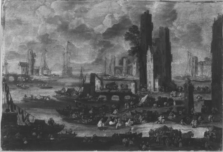 Seehafen, by Frans Breydel, unspecified, 1714