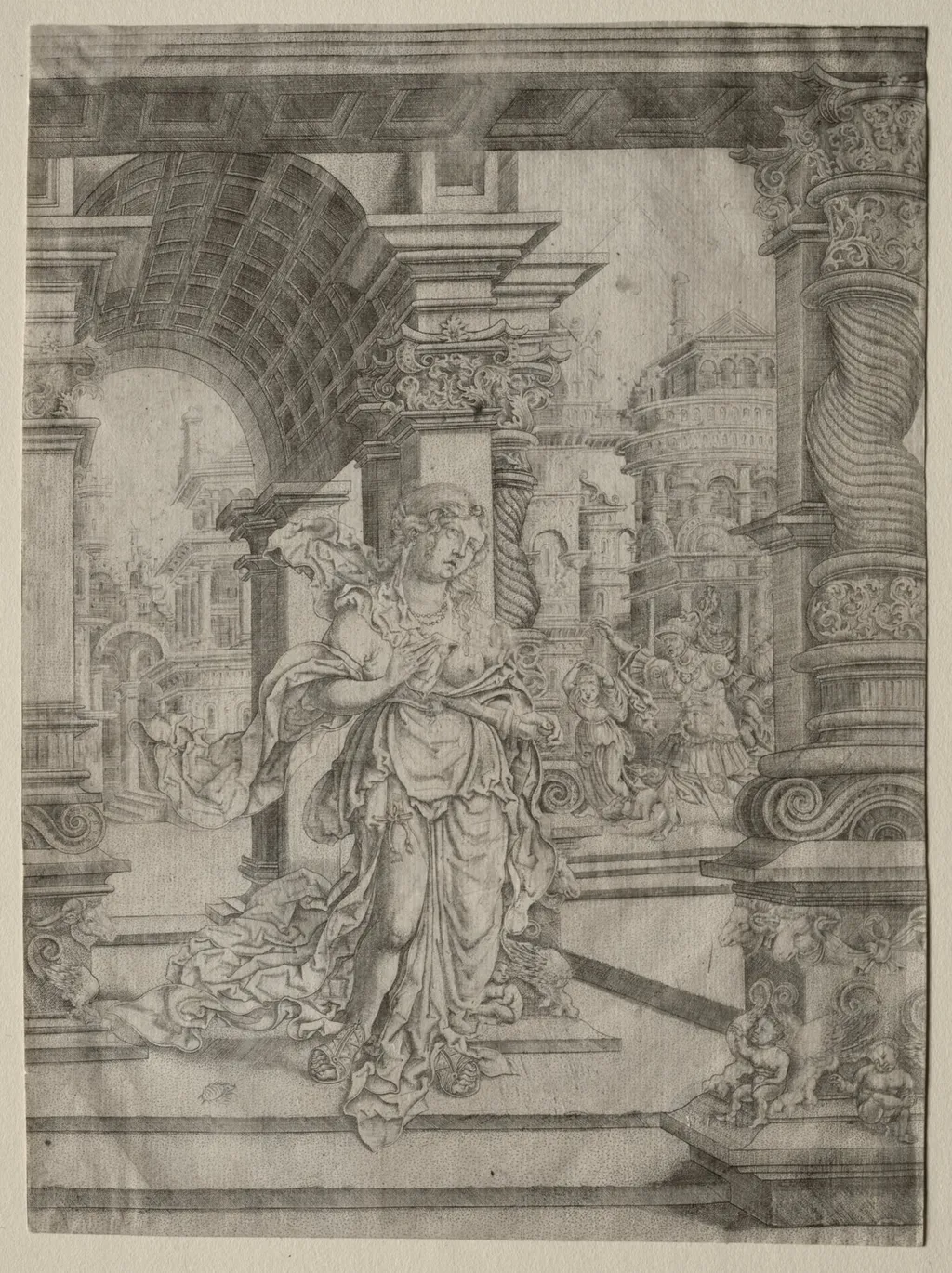 Death of Lucretia, by Frans Crabbe van Esplegem, 1525