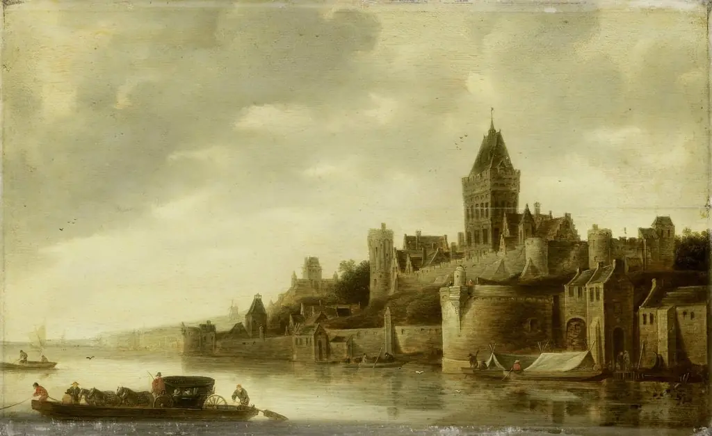 View of the Valkhof in Nijmegen, by Frans de Hulst