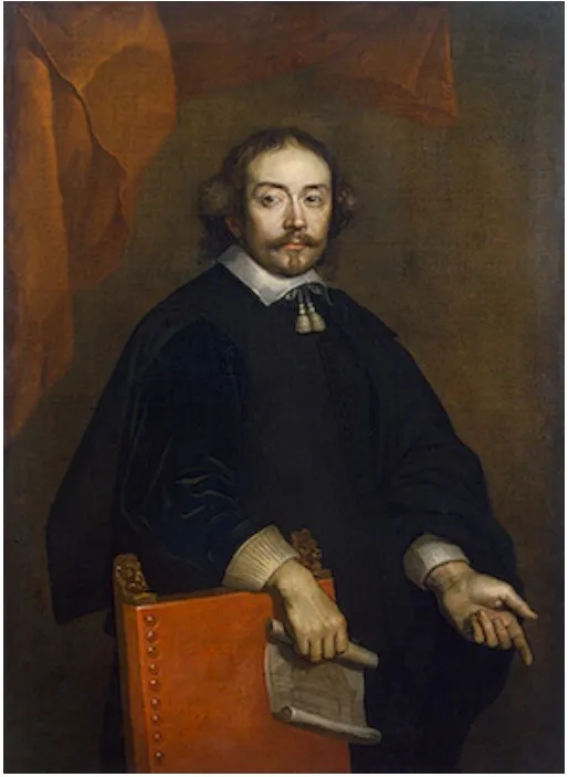Portrait of the Architect Leo van Heil, by Frans Denys, oil, 1648