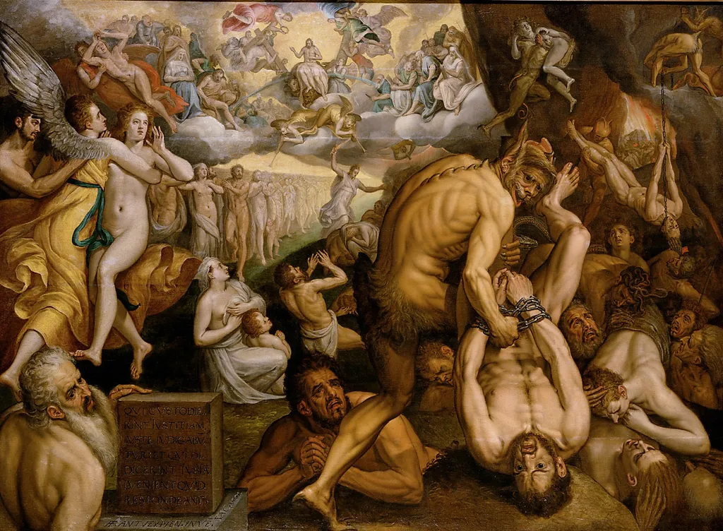 Last Judgement, by Frans Floris, oil, 1565