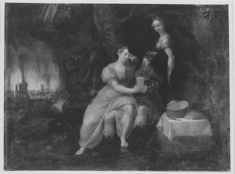 Lot und seine Töchter (?), by Frans Floris, unspecified, 1545