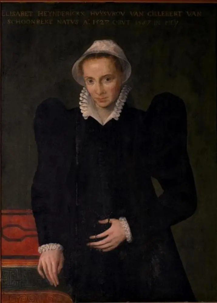 Portrait of Elisabeth Heynderickx, wife of Gilbert van Schoonbeke, by Frans Floris