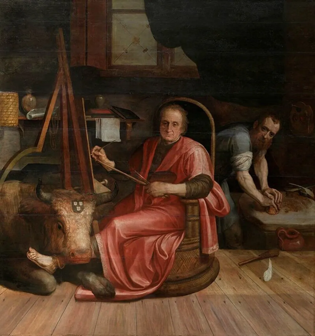 Saint Luke, by Frans Floris, oil, 1556
