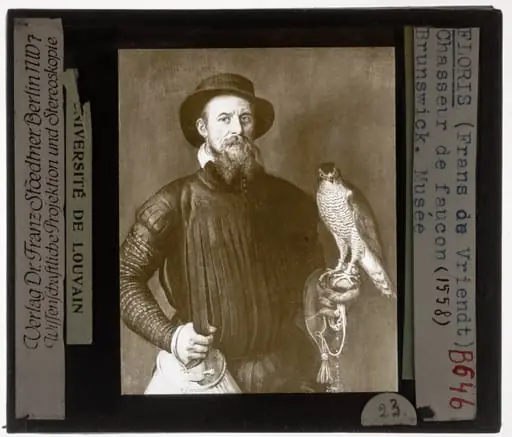 Frans Floris. Hunter with falcon, by Frans Floris, I, 1558