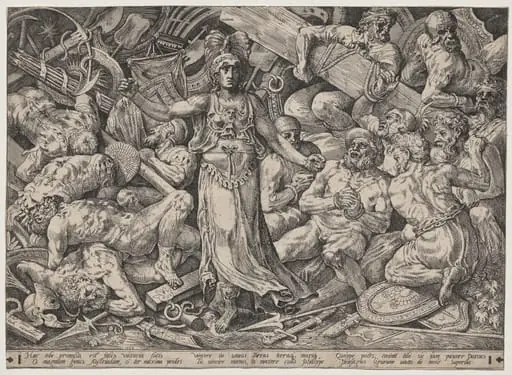Victory Surrounded by Prisoners and Trophies, by Frans Floris the Elder