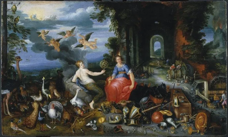 Allegory of Air and Fire, by Frans Francken the Younger, oil, 1630