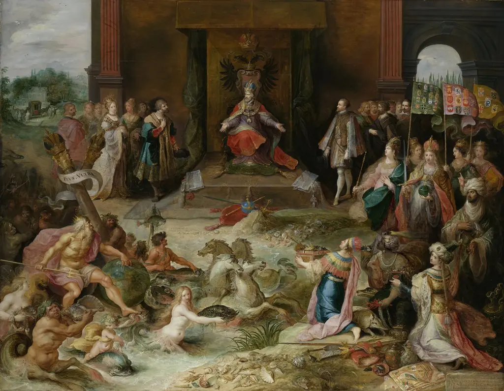 Allegory on the Abdication of Emperor Charles V in Brussels, by Frans Francken the Younger