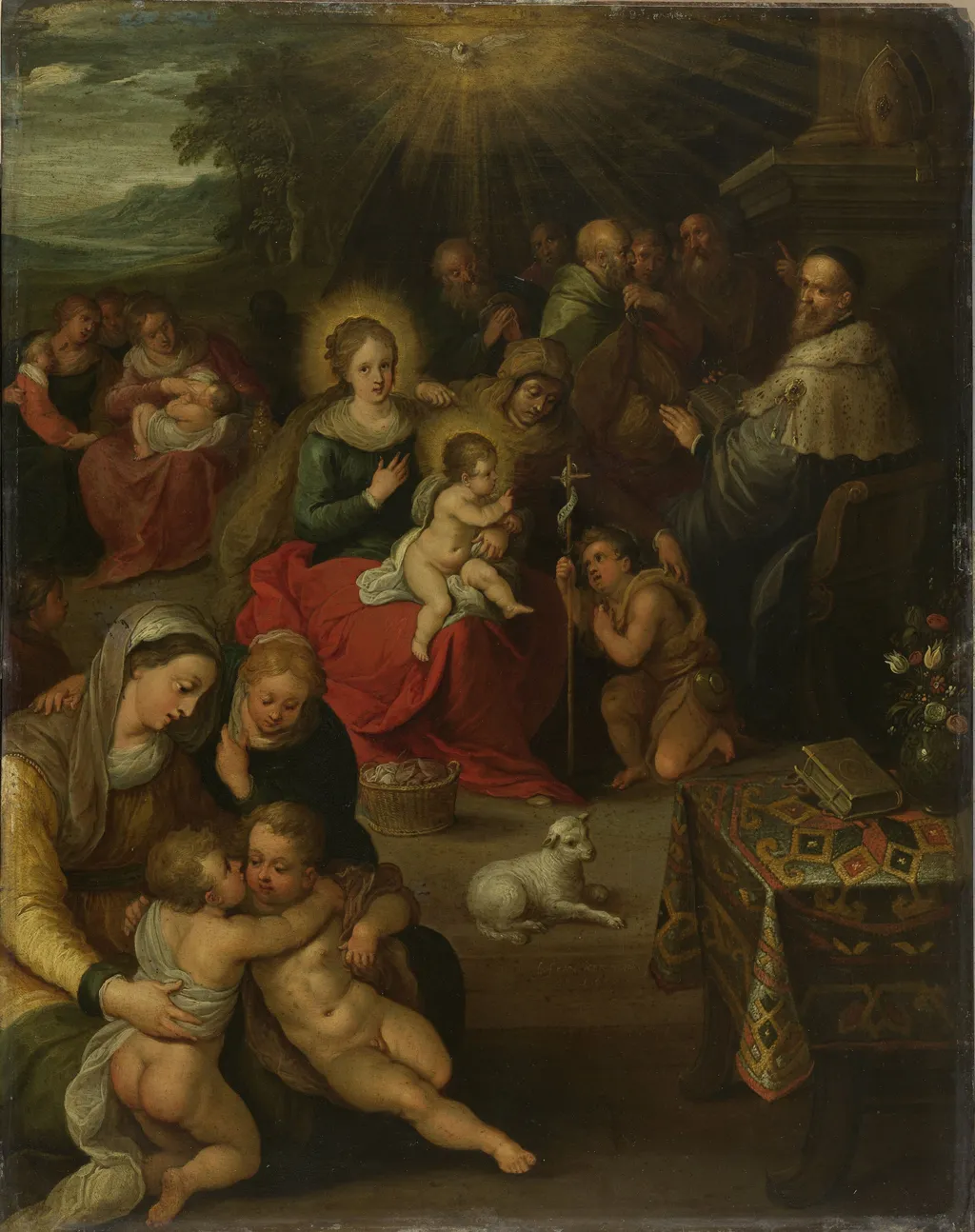 Allegory on the Christ child as the lamb of God