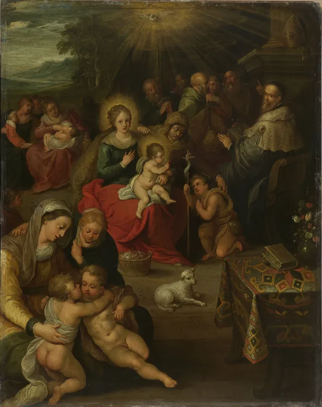 Allegory on the Christ child as the lamb of God