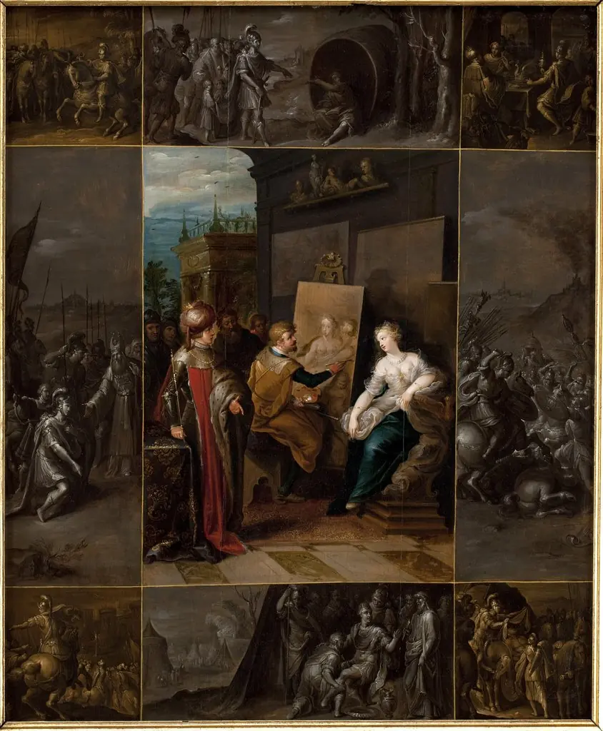 Apelles Painting Campaspe, by Frans Francken the Younger