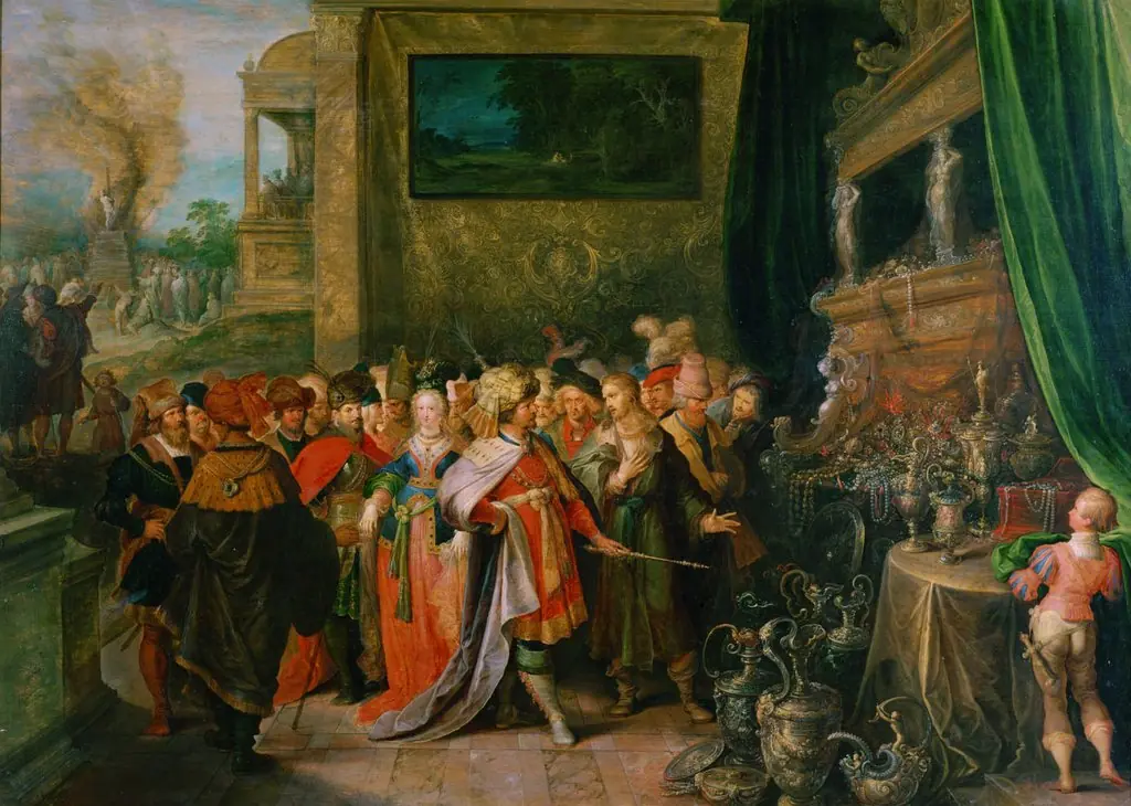 Croesus displays his treasures to Solon, by Frans Francken the Younger