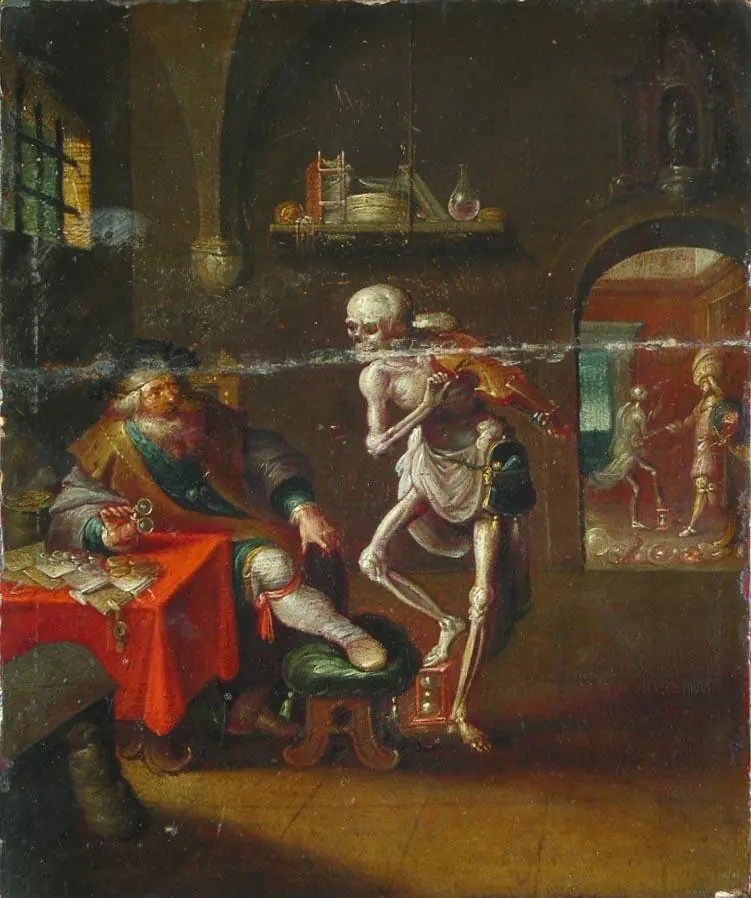 Death Playing the Violin (Death and a Money-Lender), by Frans Francken the Younger