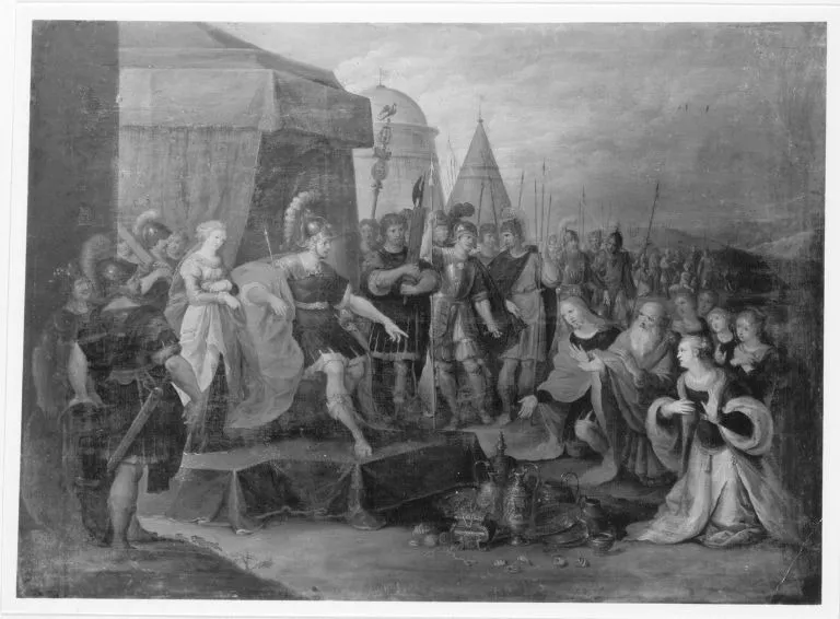 Die Enthaltsamkeit des Scipio (Kopie nach), by Frans Francken the Younger, unspecified, 1611