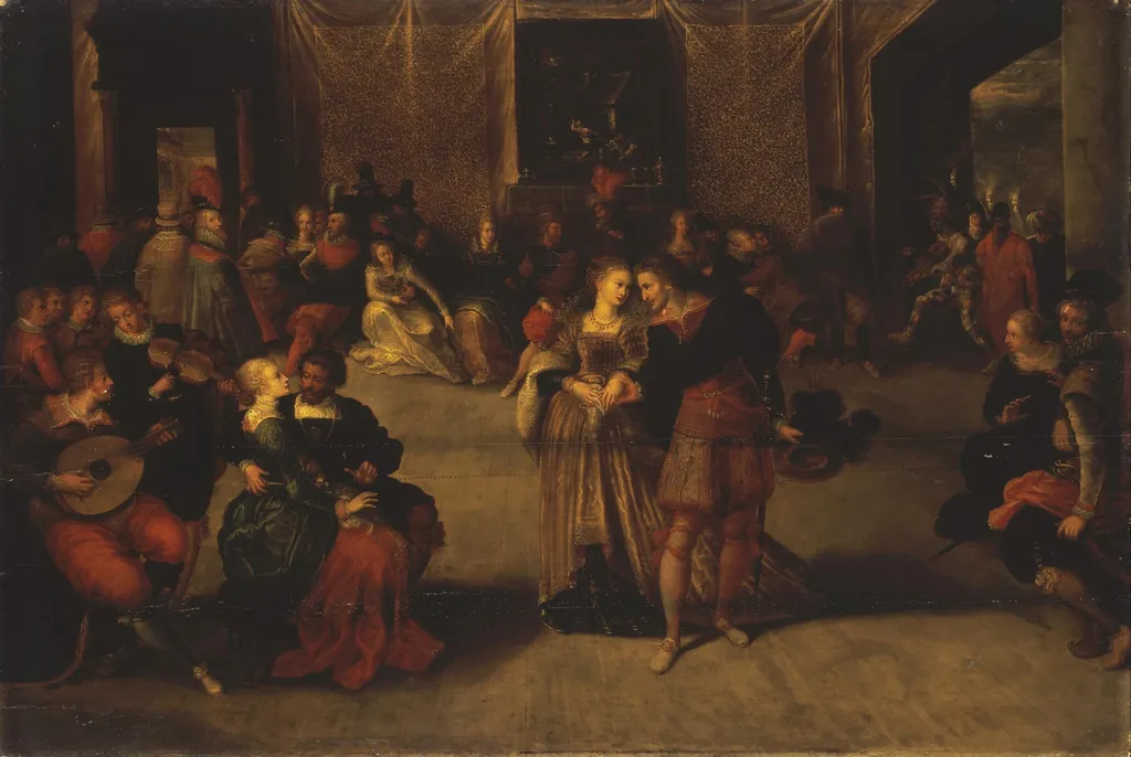 The Ball, by Frans Francken the Younger, oil, 1610