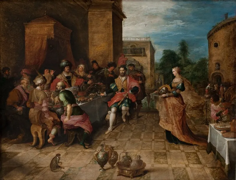 The Banquet of Herod. Salome Presents the Head of John the Baptist, by Frans Francken the Younger, unspecified, 1625