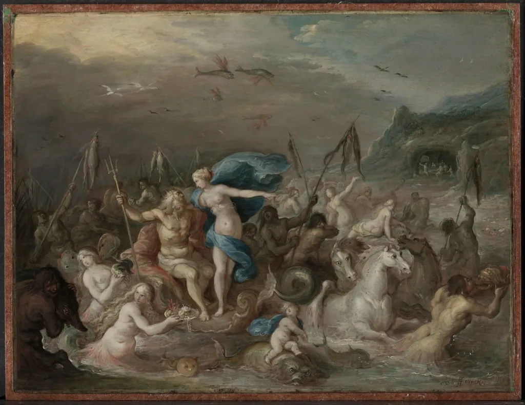 The Triumph of Neptune and Amphitrite, by Frans Francken the Younger, unspecified, 1634