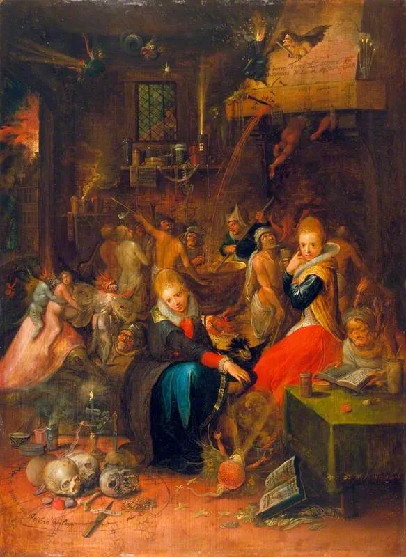 Witches' Sabbath, by Frans Francken the Younger, oil, 1606
