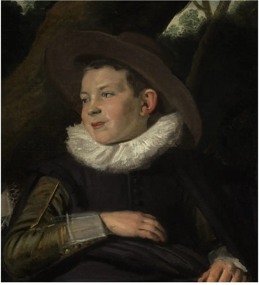 Fragment of a young boy, by Frans Hals