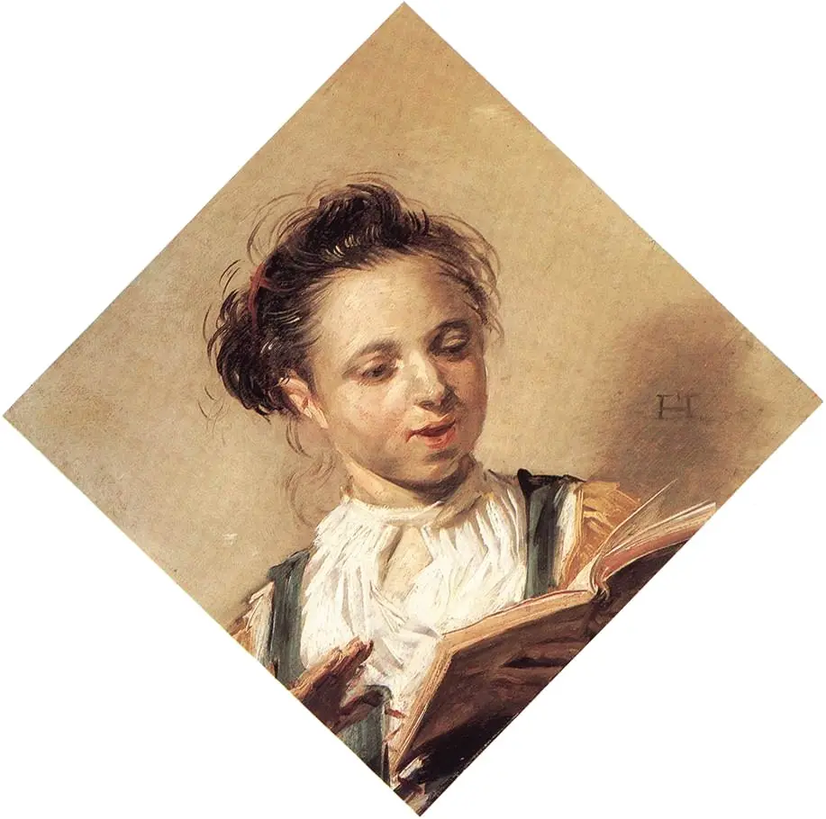 Girl Singing, by Frans Hals, 1630