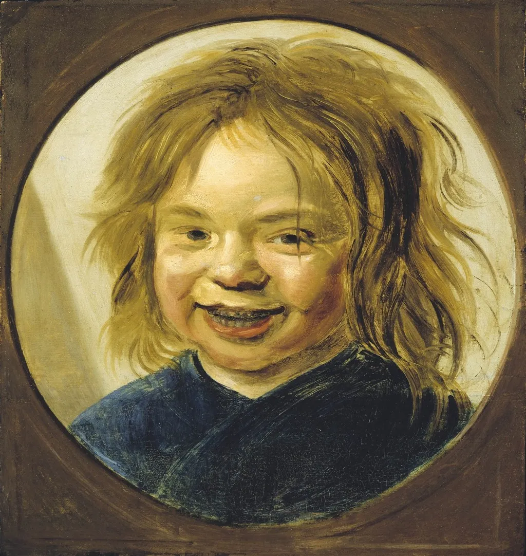 Laughing Boy, by Frans Hals, oil, 1650