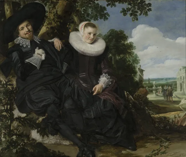 Portrait of a Couple probably Isaac Massa and Beatrix van der Laen