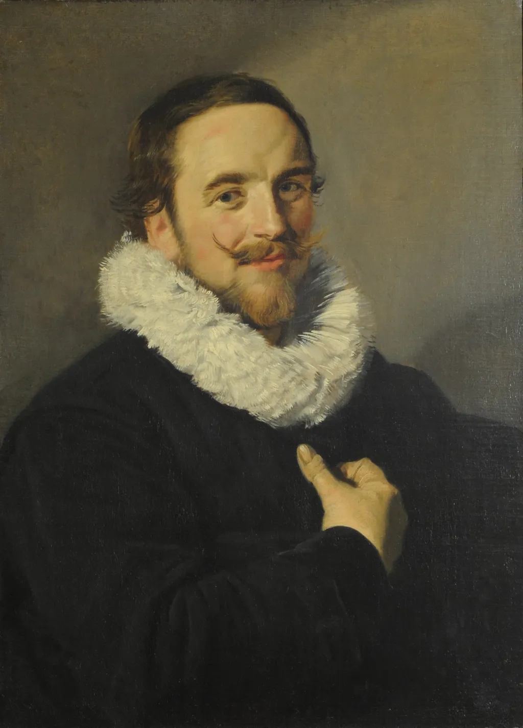 Portrait of a gentleman, by Frans Hals, oil, 1630