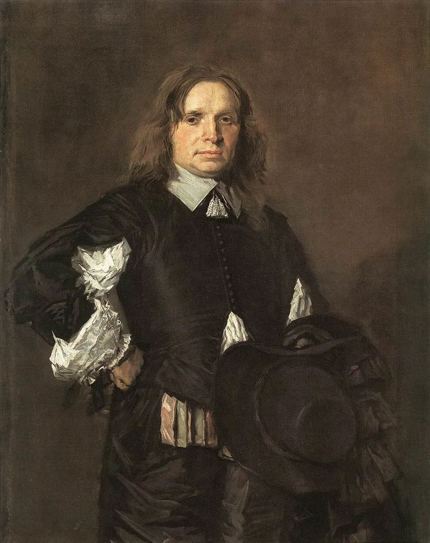 Portrait of a man, by Frans Hals, oil, 1650