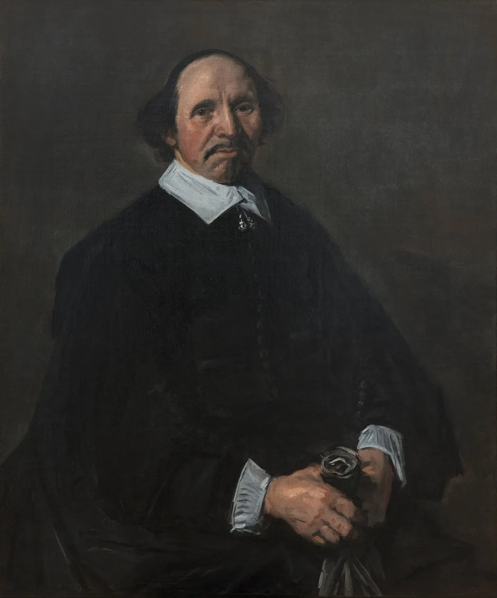 Portrait of a man, by Frans Hals, oil, 1650