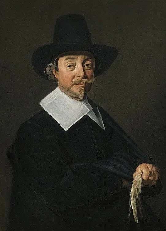 Portrait of a standing man, by Frans Hals