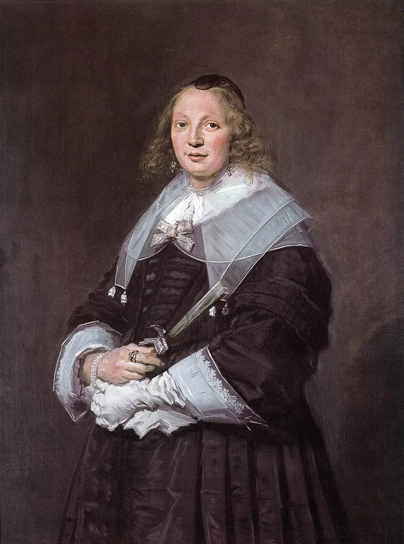 Portrait of a Woman, by Frans Hals, oil, 1643