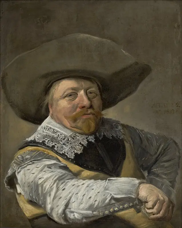 Portrait of an officer, by Frans Hals