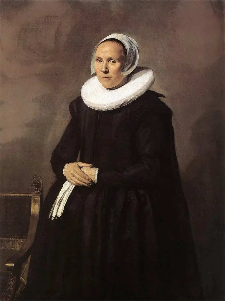 Portrait of Feyntje van Steenkiste, by Frans Hals
