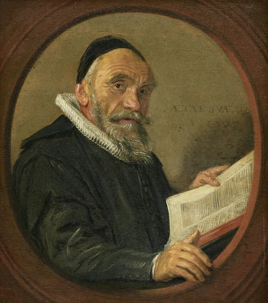 Portrait of Johannes Acronius, by Frans Hals, oil, 1627