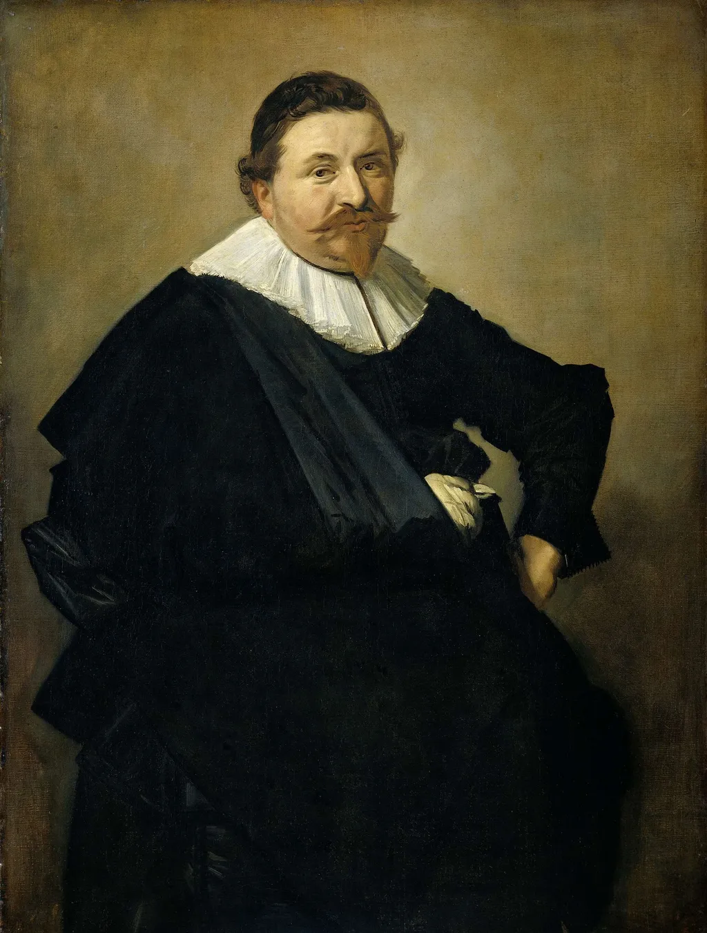 Portrait of Lucas de Clercq, by Frans Hals, oil, 1635
