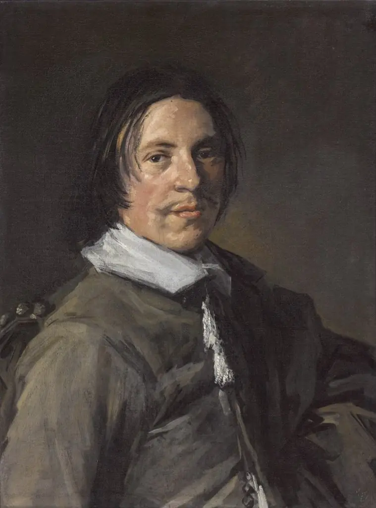 Portrait of Vincent Laurensz van der Vinne, by Frans Hals