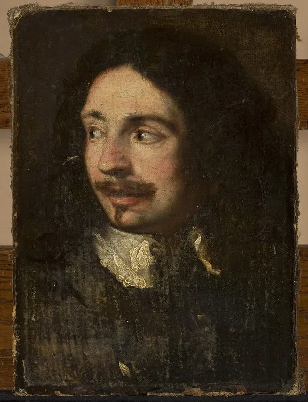 Study for a portrait of a man, by Frans Hals, oil, 1638