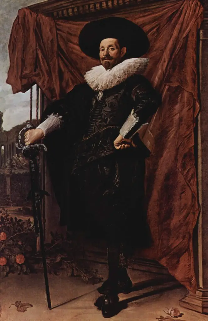 Willem van Heythuysen posing with a sword, by Frans Hals, 1625